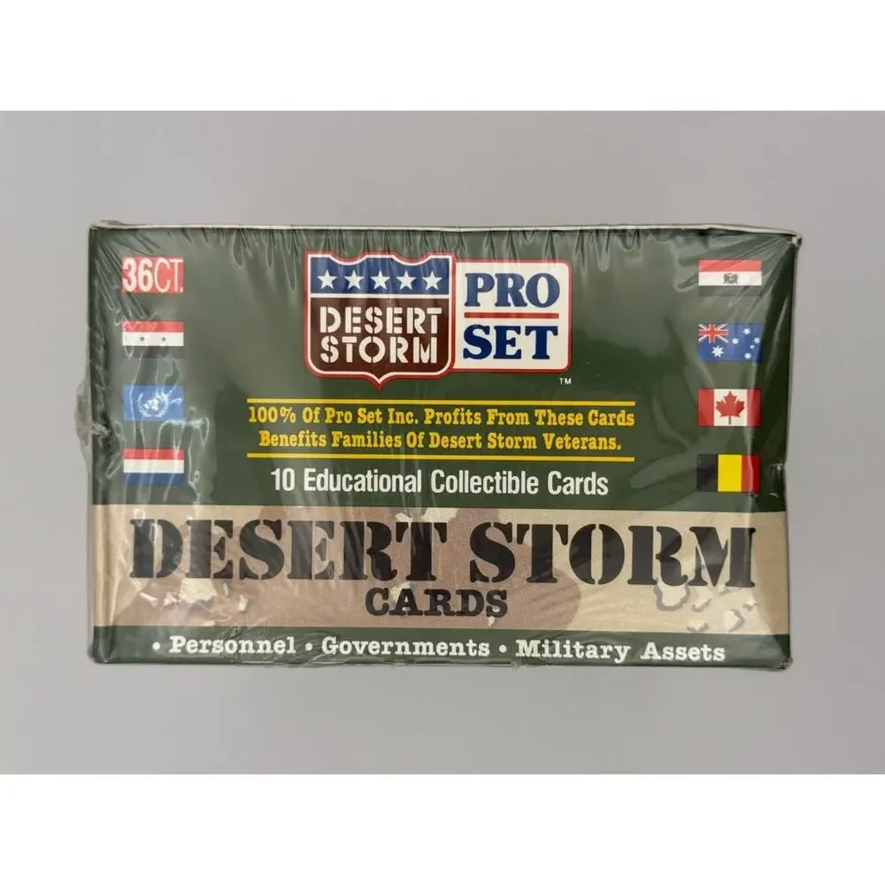 1991 Desert Storm Pro Set Trading Cards 2 Box Lot Gulf War Military Collectible